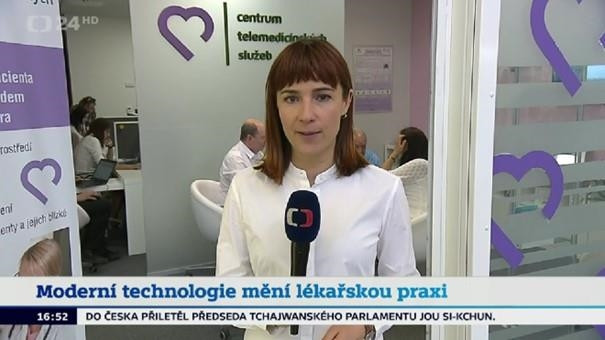 Reportáž z Centra telemedicínských služeb na ČT24